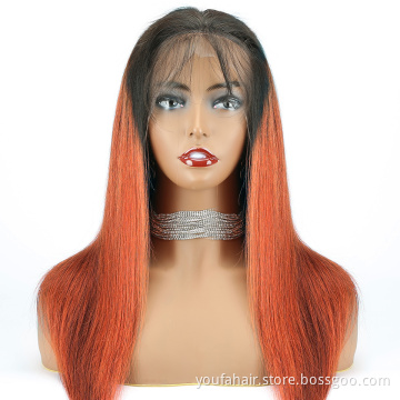 Cheap 13x4 13x6 Super Thin HD Lace Front Wig Ombre 1B 350 Virgin Cuticle Aligned Human Hair HD Lace Frontal Wig for Black Women